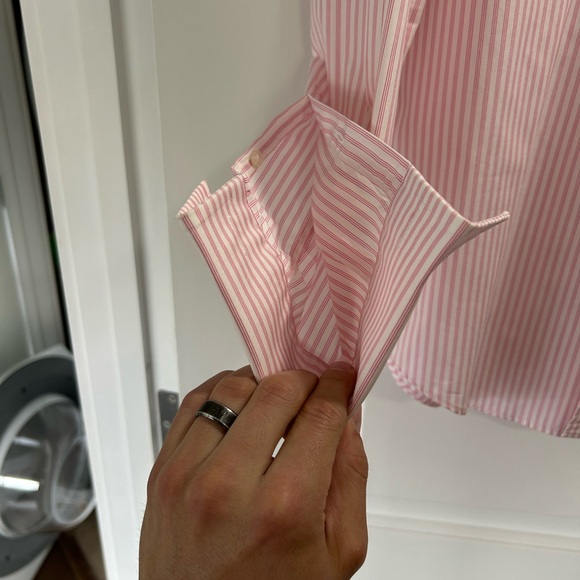 Hugo Boss Men’s Button Down Dress Shirt with French Cuffs - Picture 3 of 7